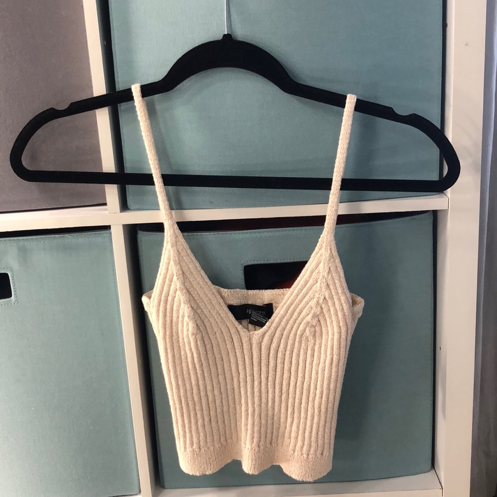 Tan cropped cami